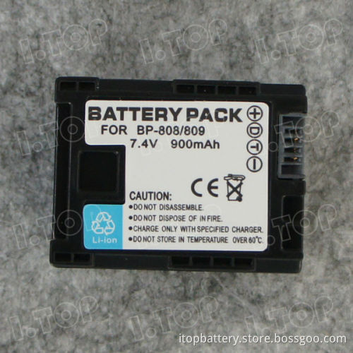 900mAh BP-808/BP-809 Battery For Canon Vixia HF200 FH20 FS11